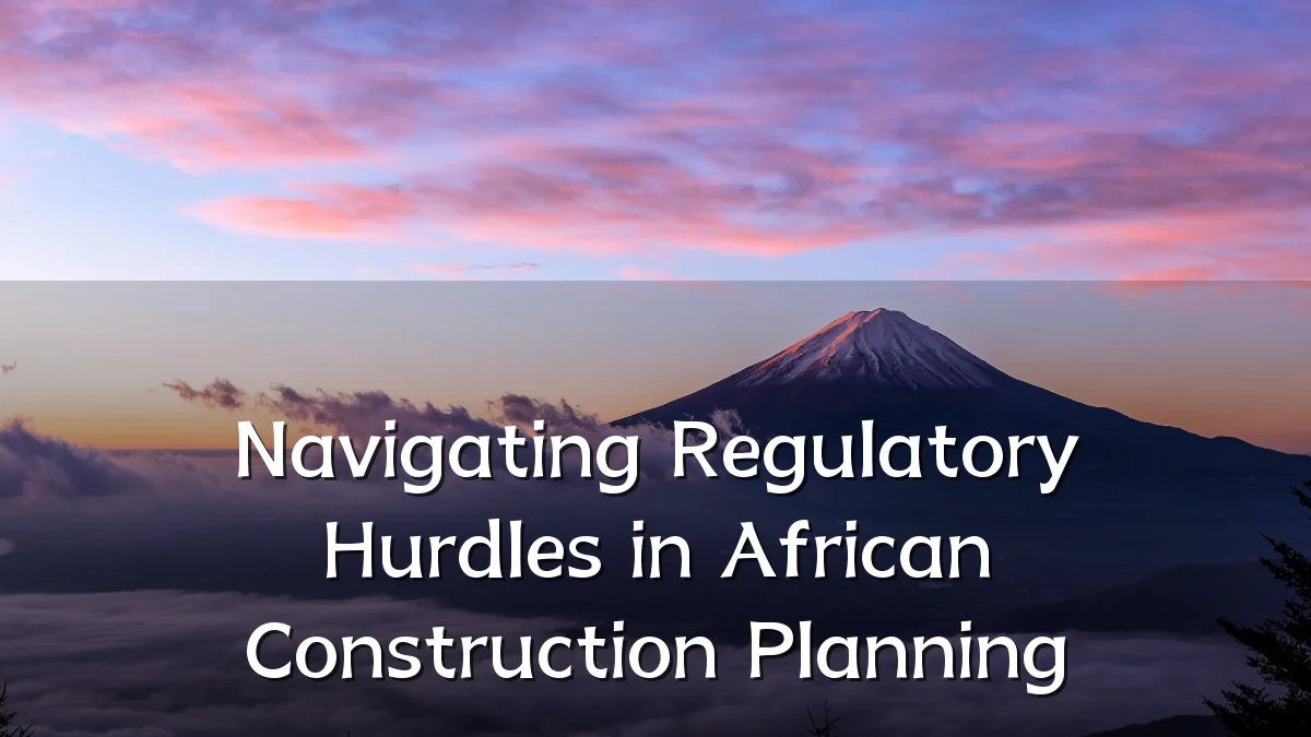 Navigating Regulatory Hurdles in African Construction Planning