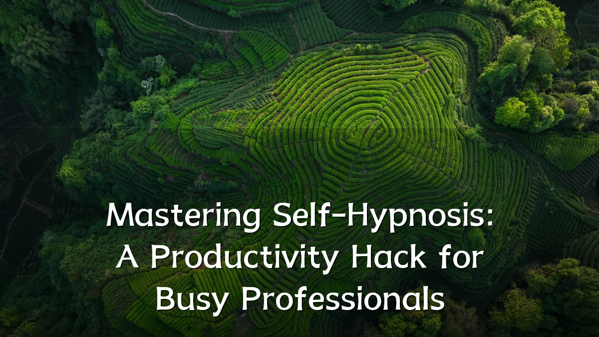 Mastering Self-Hypnosis: A Productivity Hack for Busy Professionals