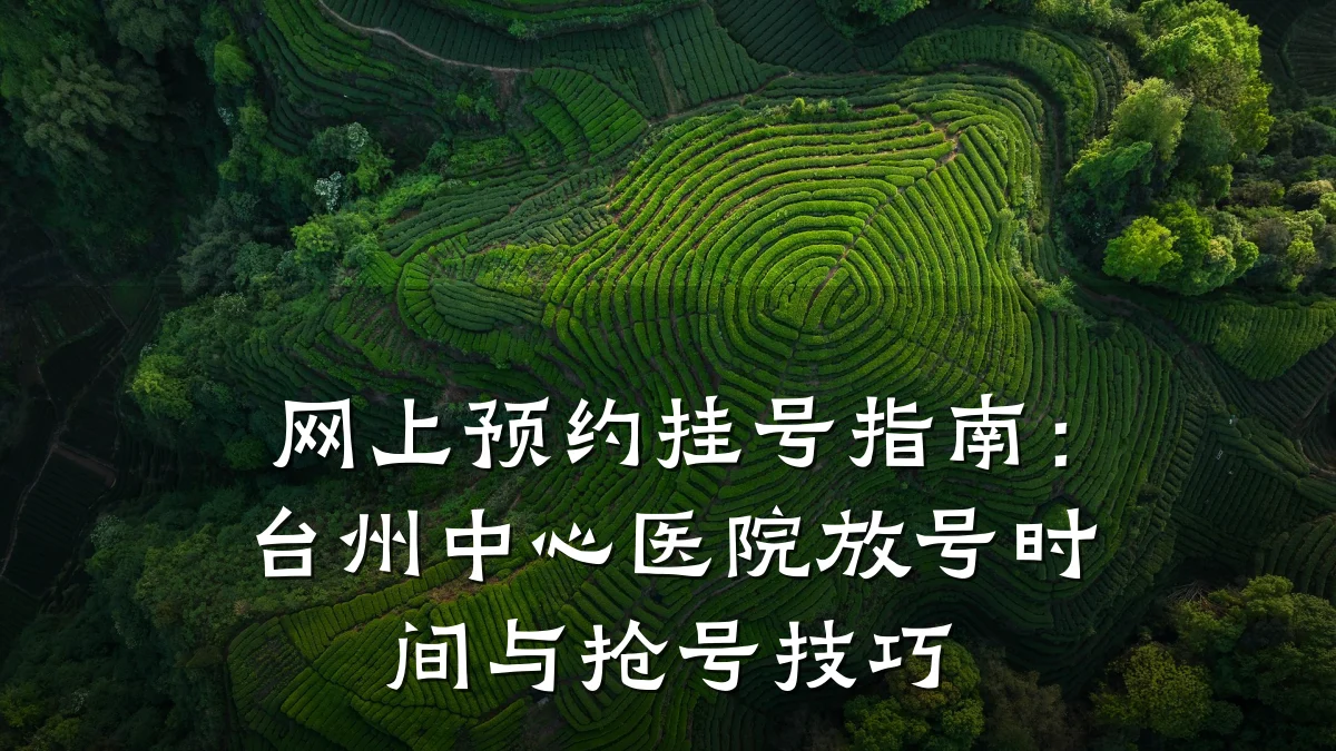 网上预约挂号指南：台州中心医院放号时间与抢号技巧